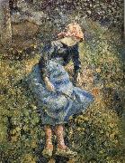 Camille Pissarro girls oil painting artist